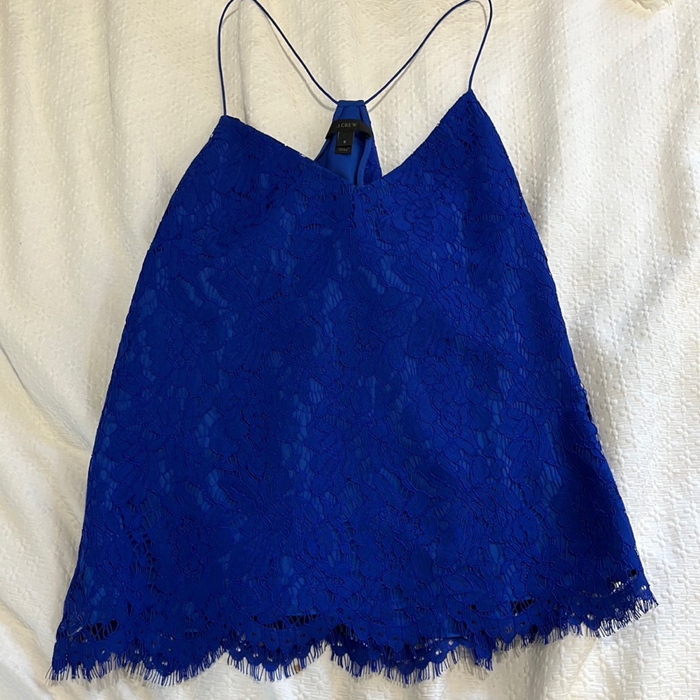 J. Crew blue Carrie Cami, size 6